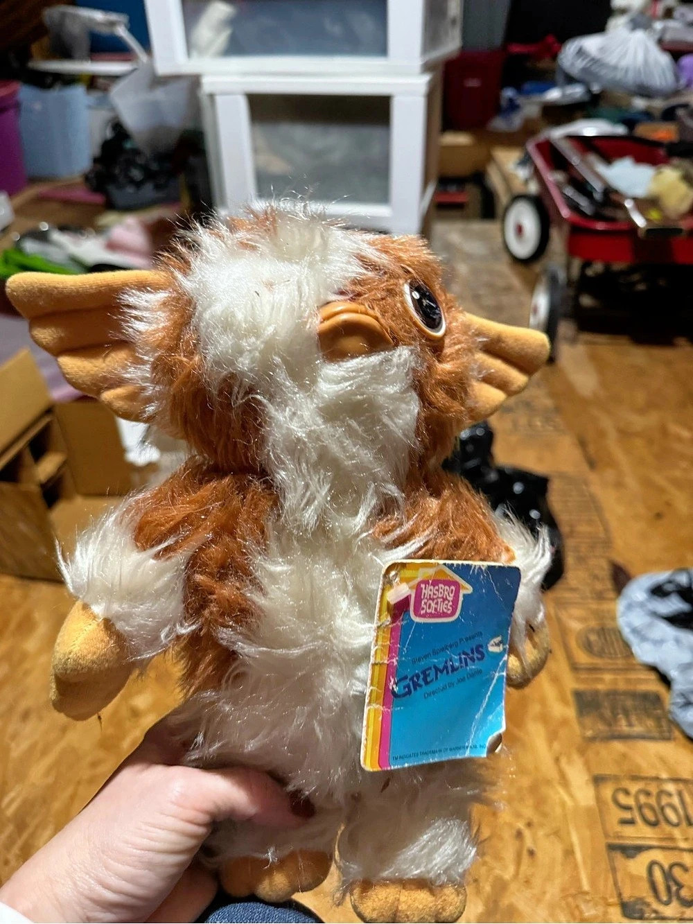 Hasbro Gremlins Gizmo Plush Stuffed Animal Brown & White